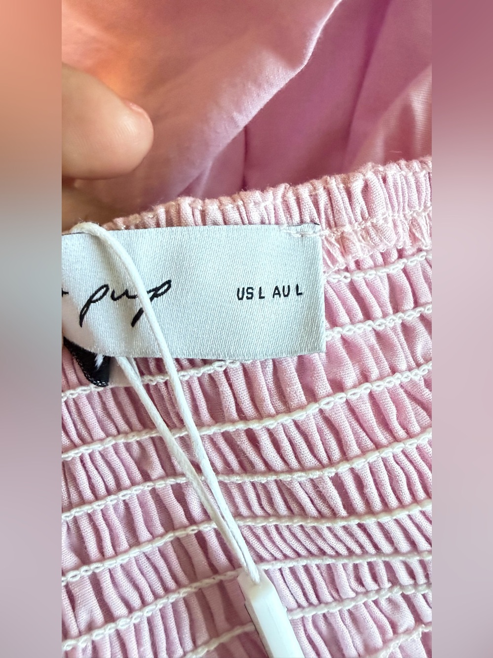 NWT PETAL & PUP Reece Rickrack Trim Midi Dress Vacation Travel Party Women L - Picture 13 of 15